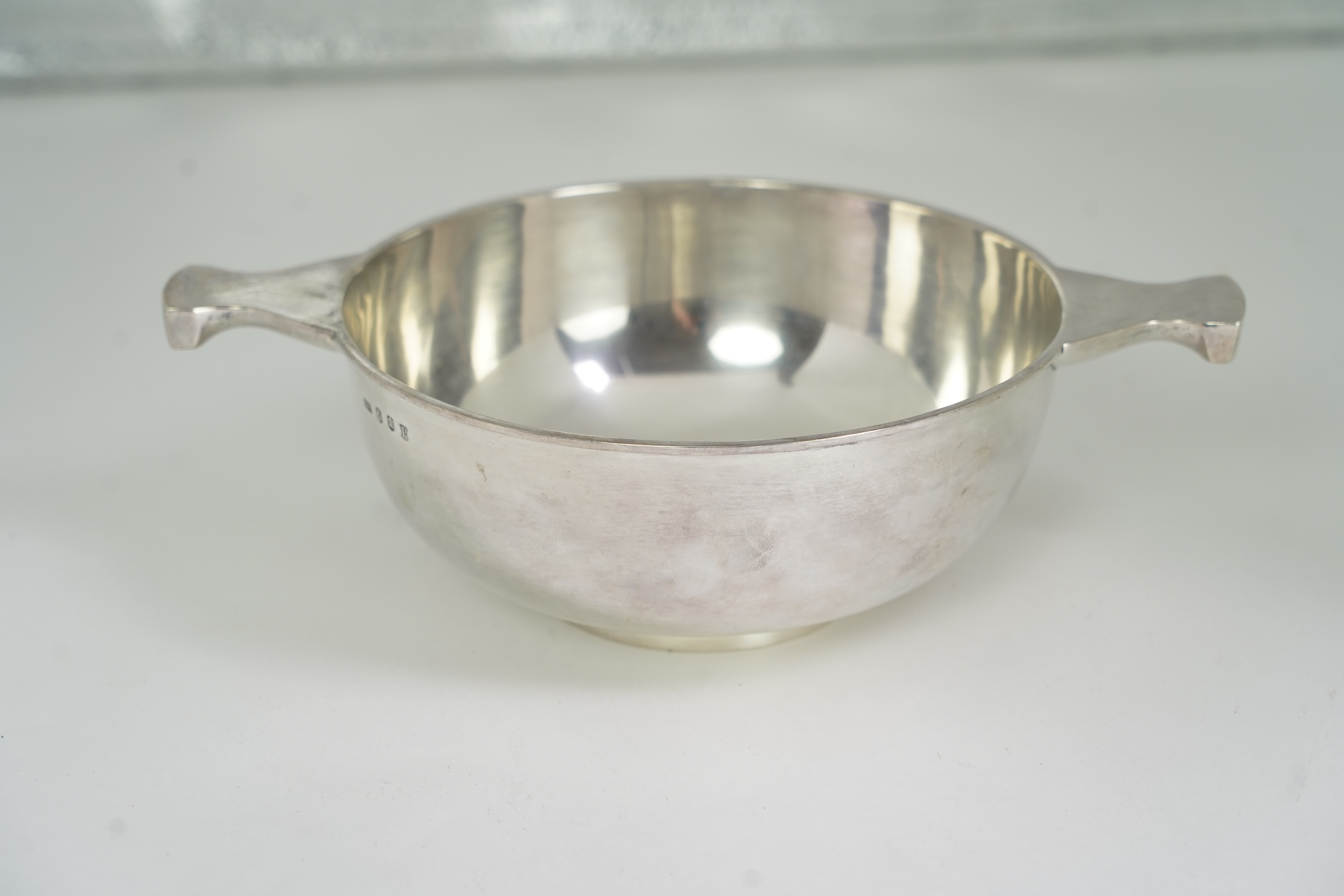 A large George V Scottish silver quaich by Brook & Son